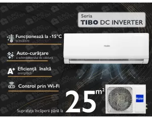Conditioner  Haier Tibo DC Inverter  AS25THMHRA-C/1U25YEFFRA-C (Încălzire pana la - 15°C)