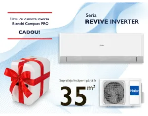Conditioner HAIER REVIVE Plus DC Inverter R32 AS35RBAHRA-PL 1U35YESFRA-4 (Încălzire pana la - 20°C)